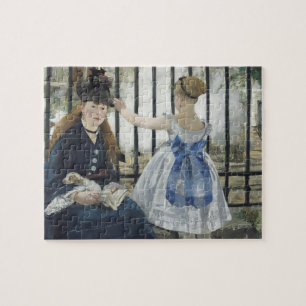 The Railroad - Manet Impressionist Painting Art Jigsaw Puzzle