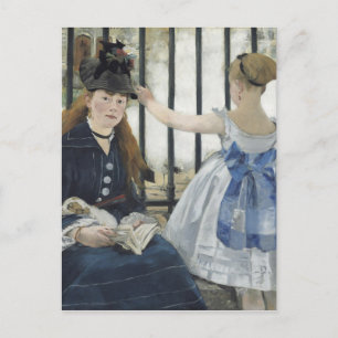 The Railroad - Manet Impressionist Painting Postcard