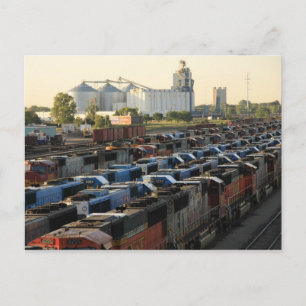 The Railroad Yard Postcard