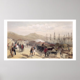 The Railway at Balaklava, plate from 'The Seat of Poster