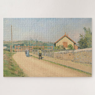 The Railway Barrier, in Pâtis near Pontoise 1873 Jigsaw Puzzle