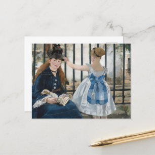 The Railway by Eduard Manet, Art Postcard
