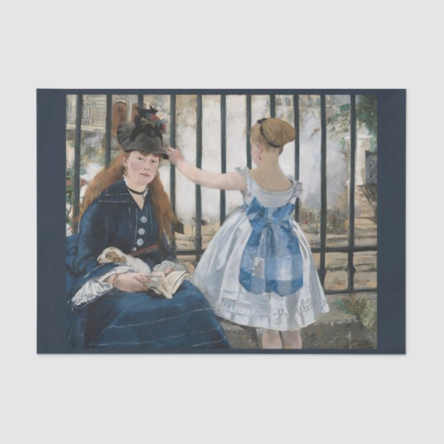The Railway by Eduard Manet, Decoupage Art Tissue Paper (Front)