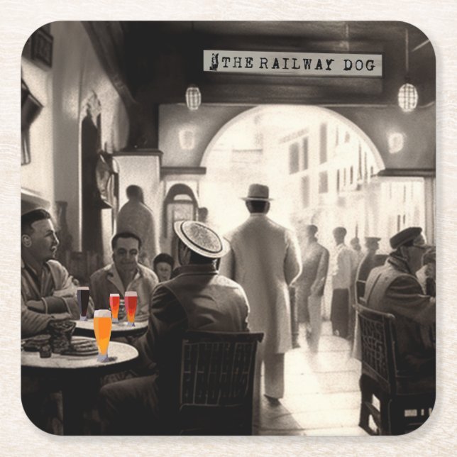 The Railway Dog Casablanca Coasters (Front)