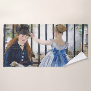 The Railway, Edouard Manet Bath Towel