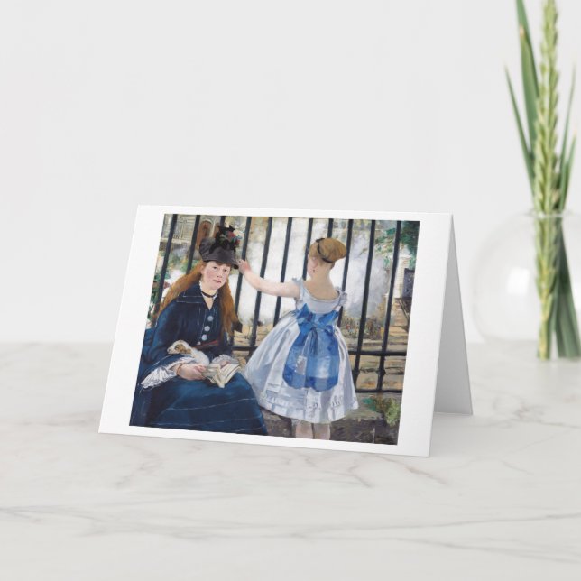 The Railway, Edouard Manet Card (Front)