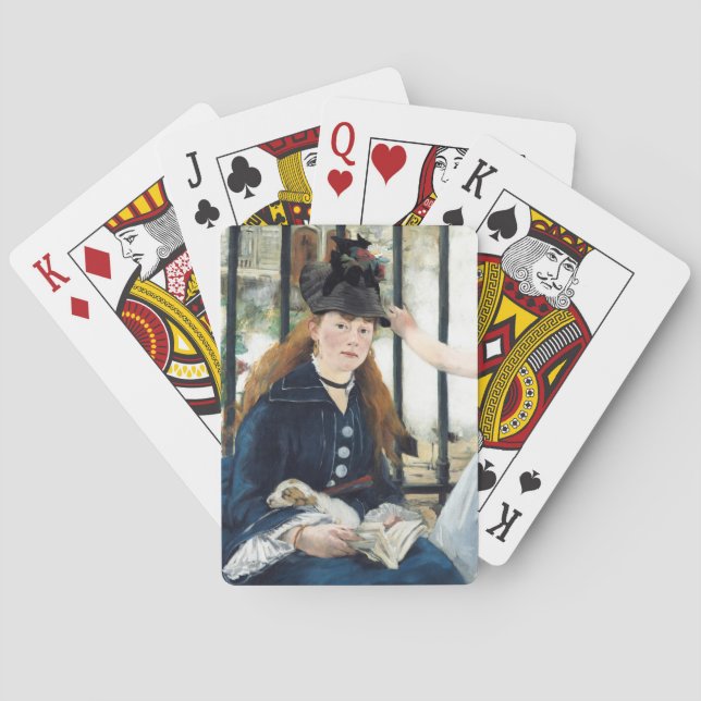  The Railway Edouard Manet    Playing Cards (Back)