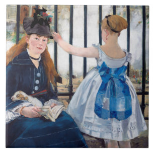 The Railway, Edouard Manet Tile