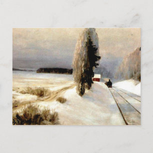 The Railway near the Station of Tarusa Postcard