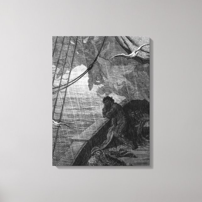 The rain begins to fall canvas print (Front)