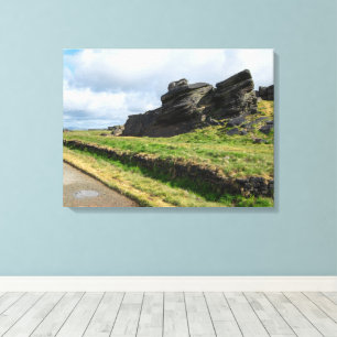 The Rain Stone, Blackstone Edge Canvas Print