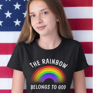 THE RAINBOW BELONGS TO GOD, Christian T-shirts