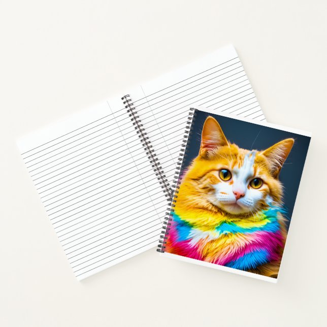 the rainbow cat notebook (Inside)