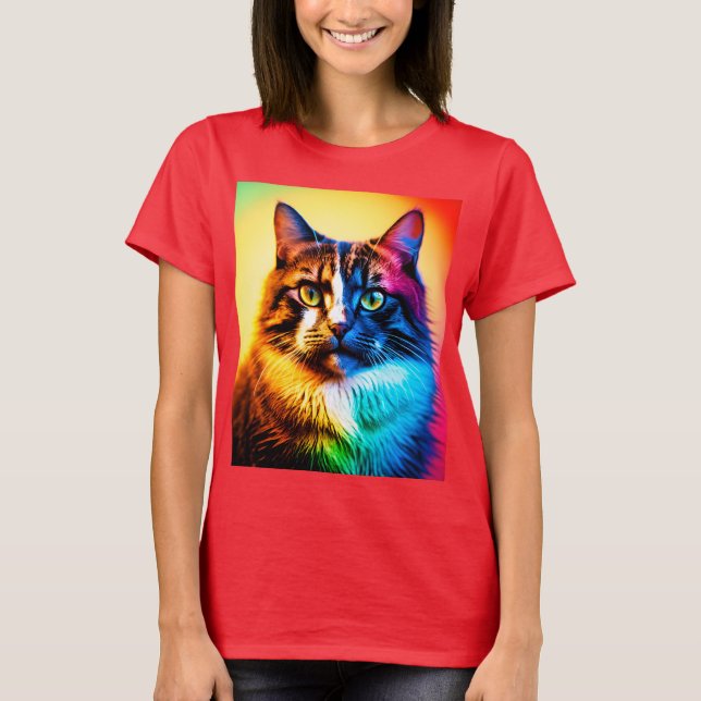 the rainbow cat T-Shirt (Front)