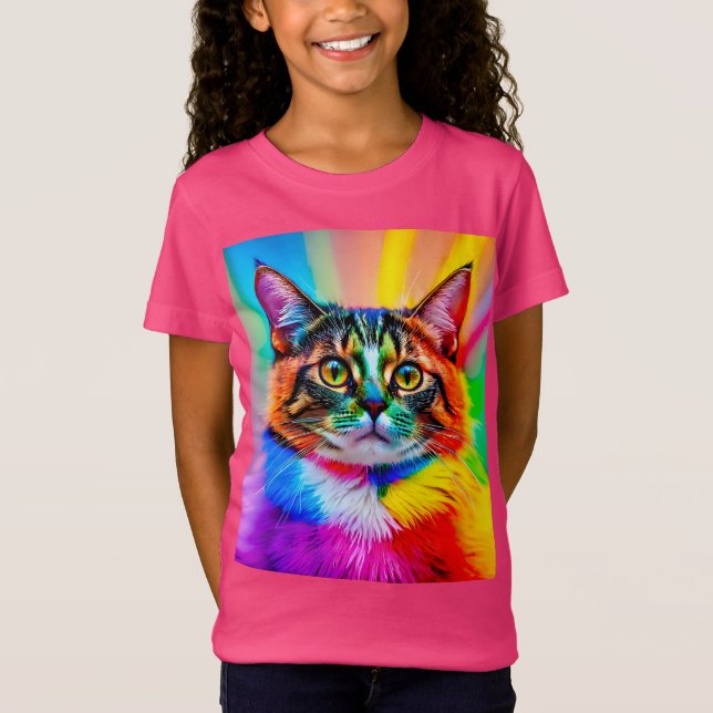 The rainbow cat T-Shirt (Front)
