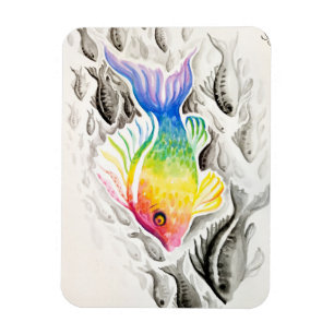 The rainbow fish  jigsaw puzzle magnet