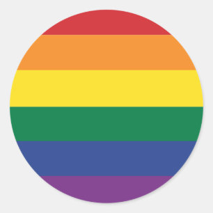 The Rainbow Flag Classic Round Sticker