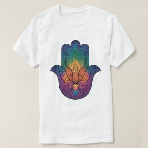 the rainbow Hamsa hand T-Shirt