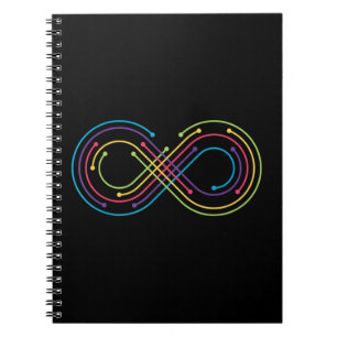 The rainbow infinity can symbolise anything it mea notebook