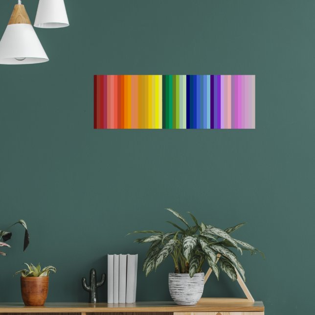 The Rainbow & More, a universe of colours 47 shade Poster (Living Room 1)