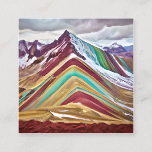 The Rainbow Mountains, also known as Montañas de S Calling Card