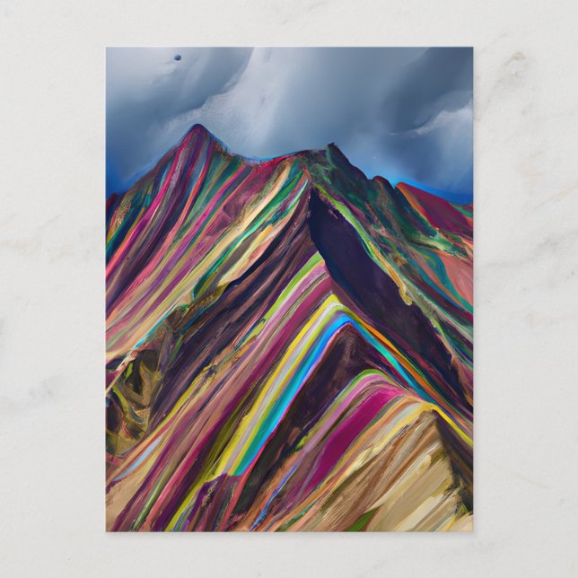 The Rainbow Mountains, also known as Montañas de S Postcard (Front)