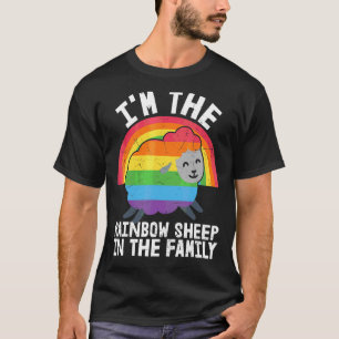 The Rainbow Sheep In The Family Proud Gay Lesbian T-Shirt