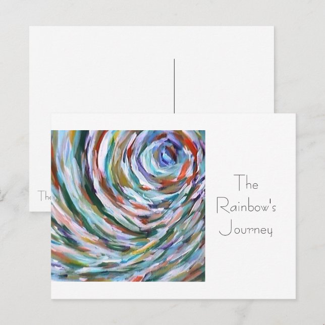 The Rainbow's Journey Template Postcard (Front/Back)