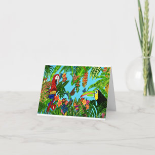 The Rainforest blank greeting card