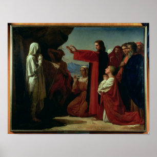 The Raising of Lazarus, 1857 Poster