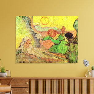 The Raising of Lazarus by Vincent van Gogh Canvas Print