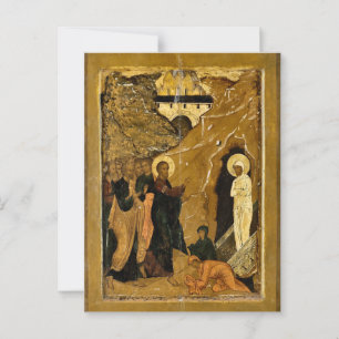 The Raising of Lazarus from a Festival Tier Icon   Postcard
