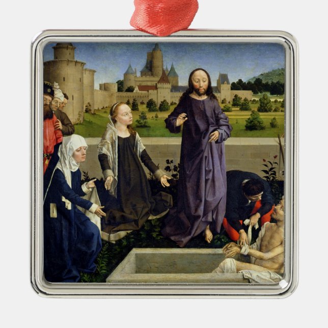 The Raising of Lazarus Metal Tree Decoration (Front)