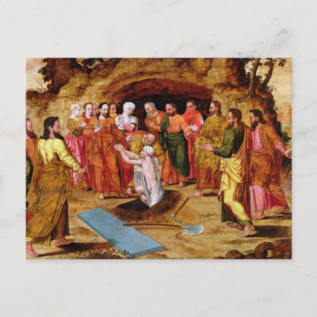 The Raising of Lazarus Postcard (Front)