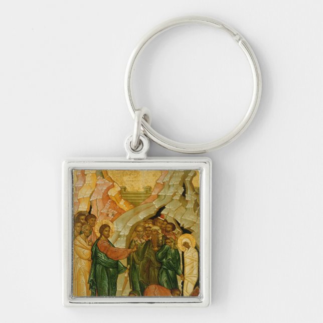 The Raising of Lazarus, Russian icon Key Ring (Front)