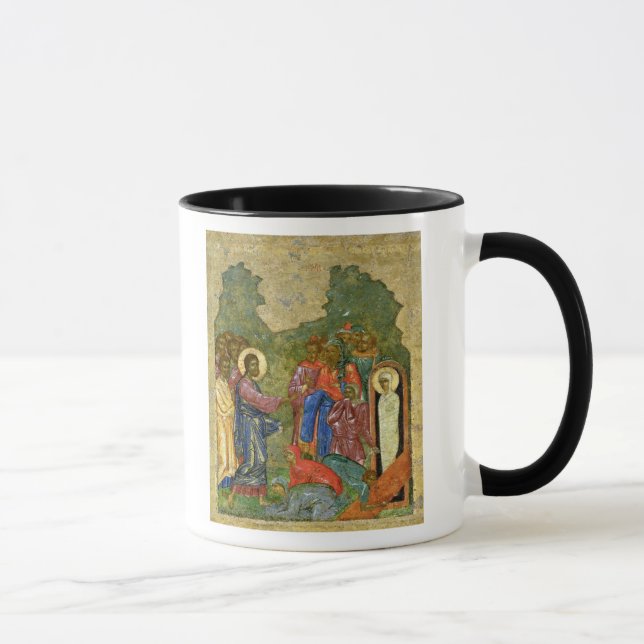 The Raising of Lazarus, Russian icon Mug (Right)