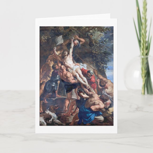 The Raising of the Cross, Rubens Card (Front)