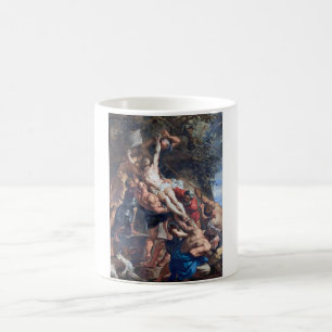The Raising of the Cross, Rubens Coffee Mug