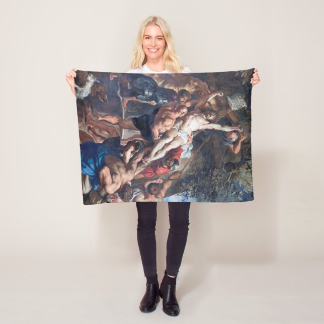 The Raising of the Cross, Rubens Fleece Blanket (In Situ)
