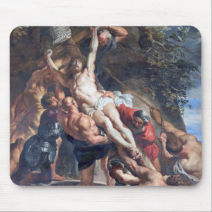 The Raising of the Cross, Rubens Mouse Mat