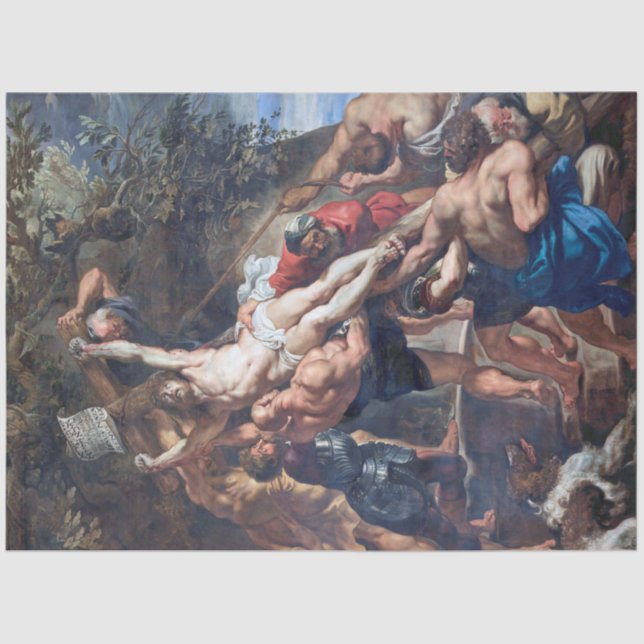 The Raising of the Cross, Rubens Tissue Paper (Front)