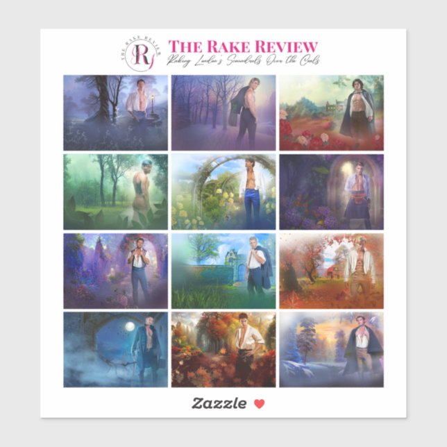 The Rake Review 8" x 8" Sticker Sheet- Panorama (Sheet)