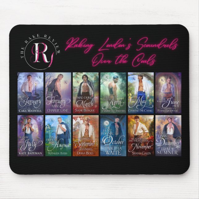 The Rake Review Mousepad- black Mouse Mat (Front)