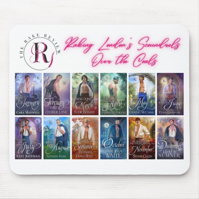 The Rake Review Mousepad- white Mouse Mat (Front)