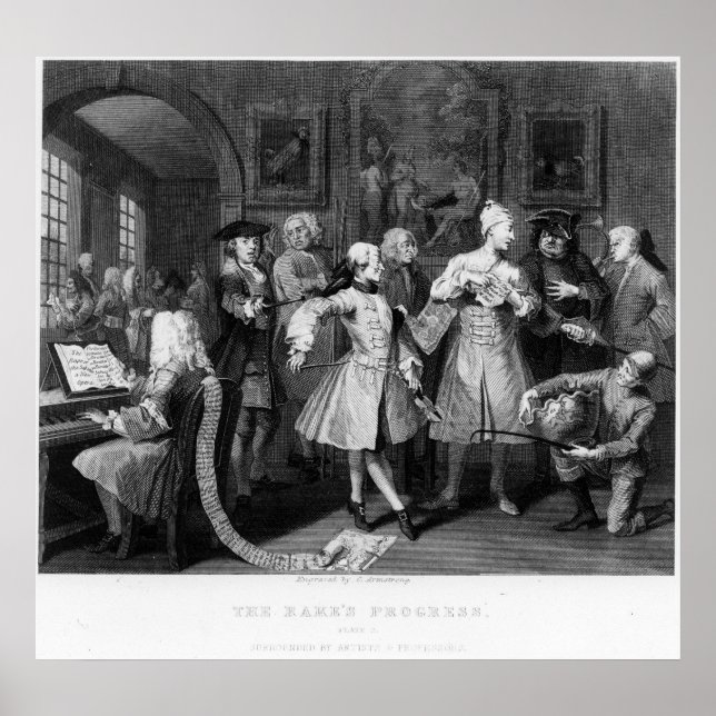 The Rake's Levee, plate II Poster (Front)