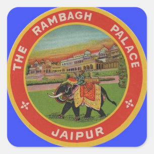 The Rambagh Palace Hotel - Jaipur India - Travel Square Sticker