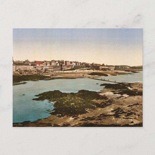 The ramparts from Grand Bey, St. Malo, France clas Postcard (Front)