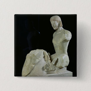 The Rampin Rider, c.550-540 BC 15 Cm Square Badge