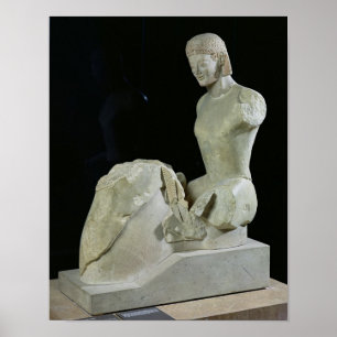 The Rampin Rider, c.550-540 BC Poster