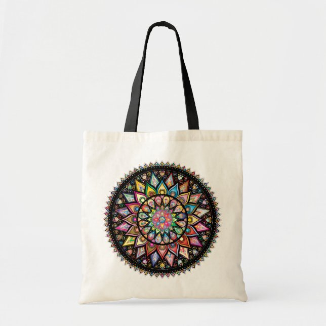 The range of mandala colours tote bag (Front)